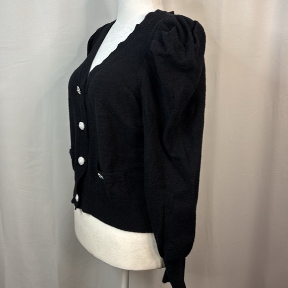 Express Black Sweater Cardigan with Crystal Buttons- XL- NWT - Picture 5 of 16